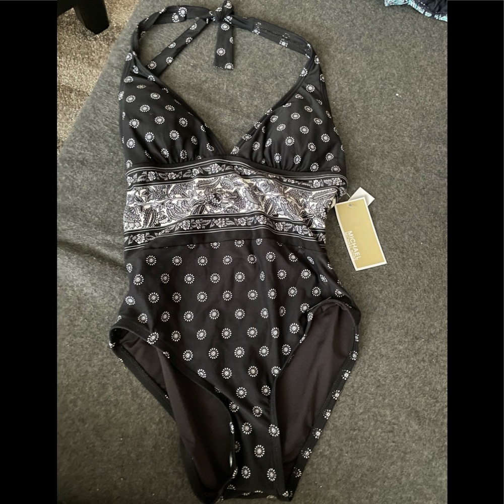 Nwt Michael Kors one piece swimsuit size 4 - Picture 2 of 3